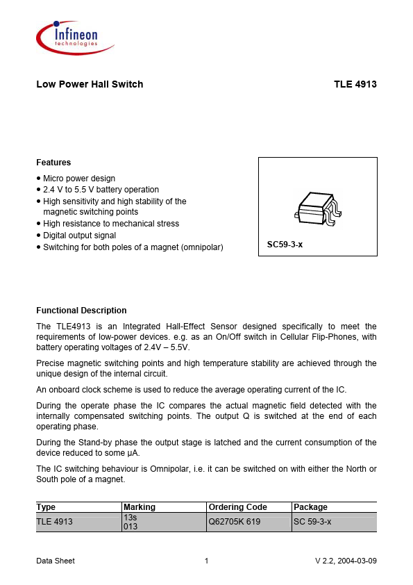 TLE4913 Infineon Technologies AG