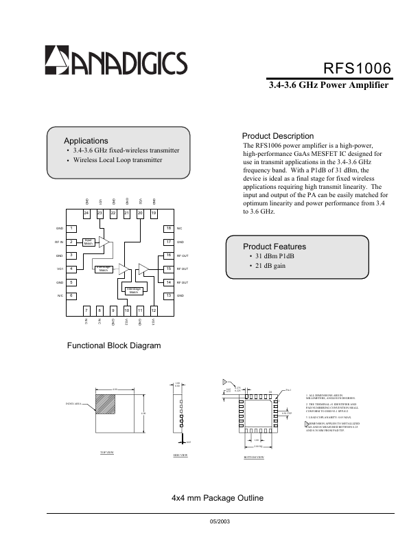 PRFS-1006-0009 ANADIGICS