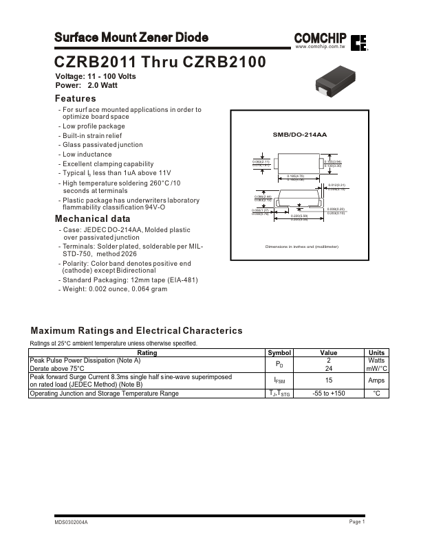 CZRB2013 Comchip Technology