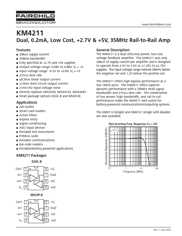 KM4211 Fairchild Semiconductor
