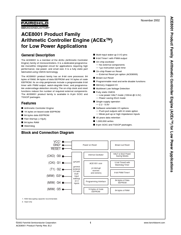 ACE8001 Fairchild Semiconductor