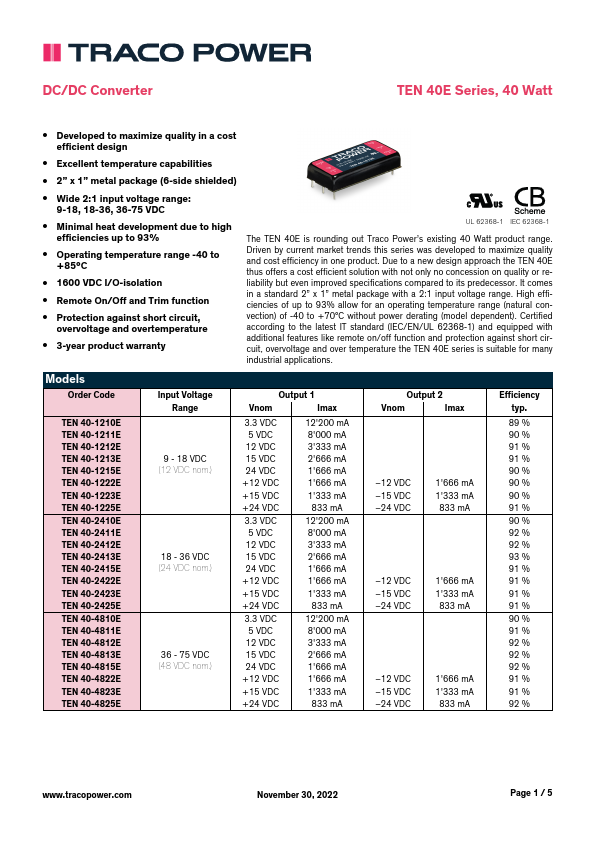 TEN40-4811E