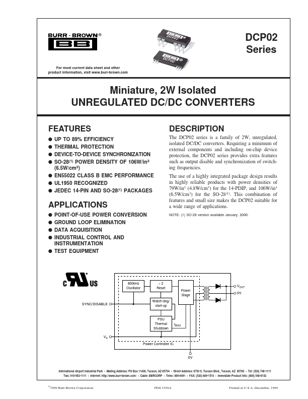 DCP022405 Burr-Brown Corporation