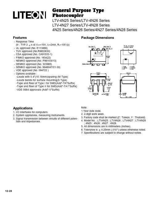 LTV4N27 LITE-ON Electronics