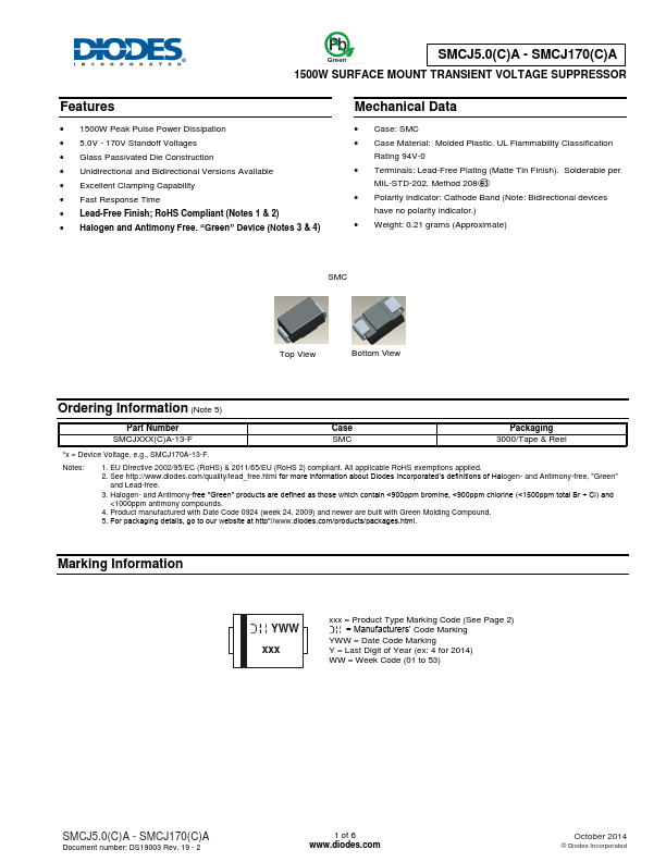 SMCJ28CA Diodes