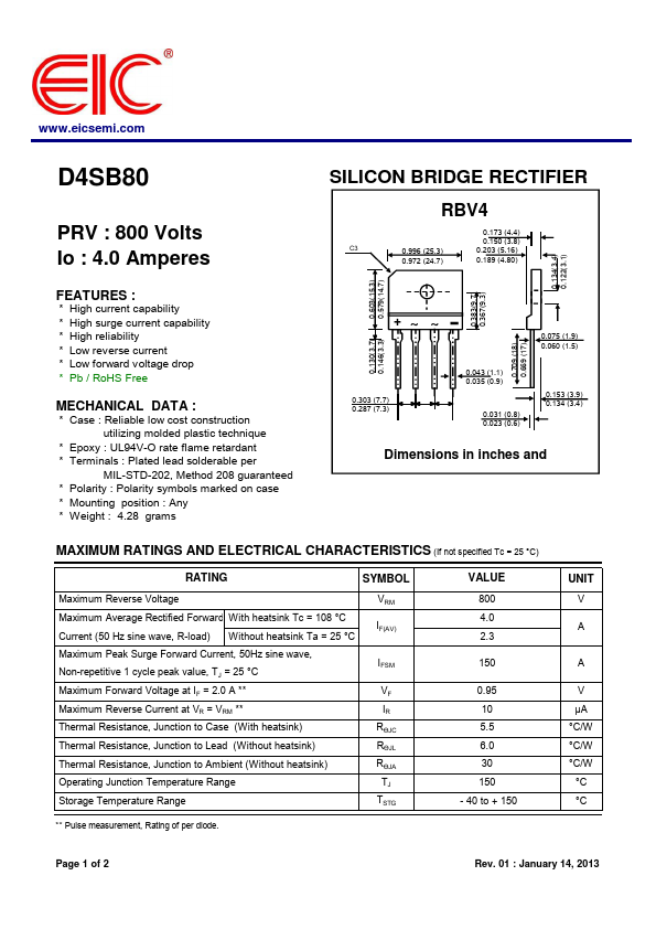D4SB80 EIC