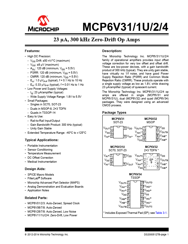 MCP6V34 Microchip
