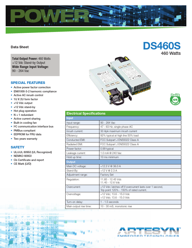 DS460S-3-003 Artesyn