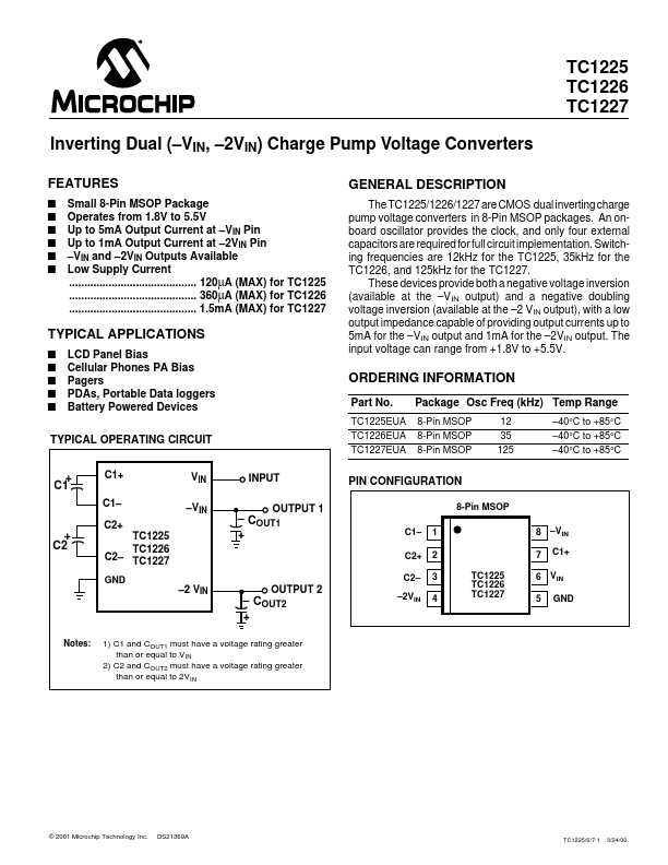 TC1226 Microchip Technology
