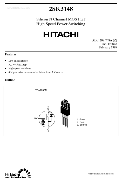K3148 Hitachi Semiconductor