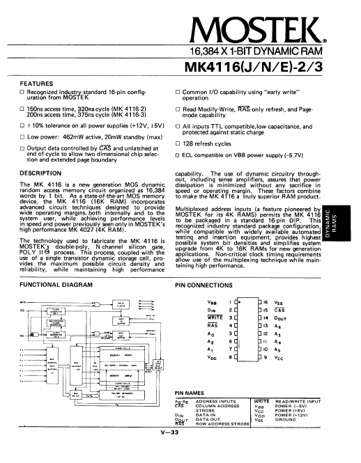 <?=MK4116E-2?> डेटा पत्रक पीडीएफ