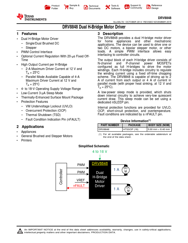 DRV8848 Texas Instruments