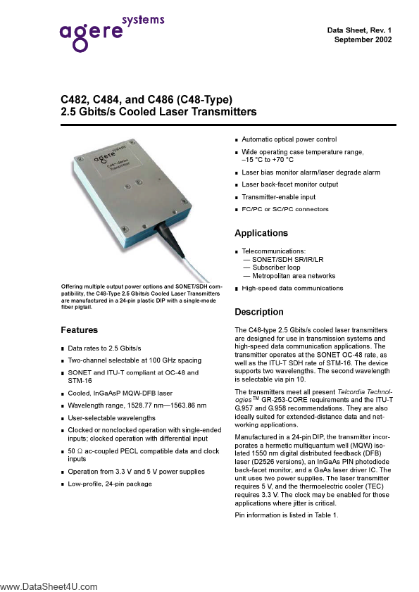 C482 Agere Systems