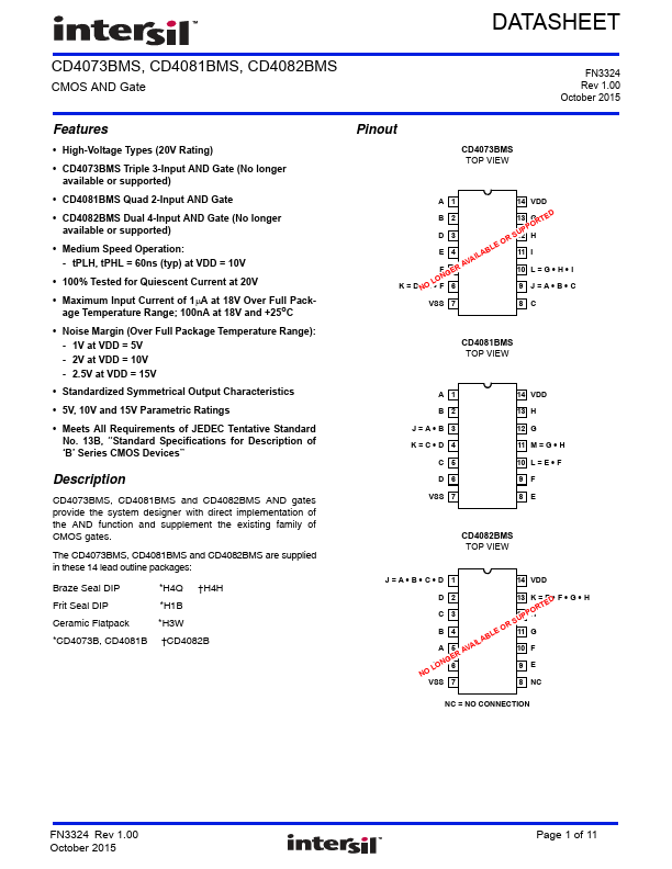 CD4073BMS