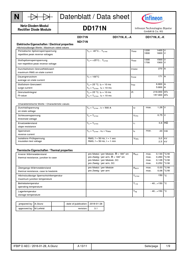 DD171N Infineon