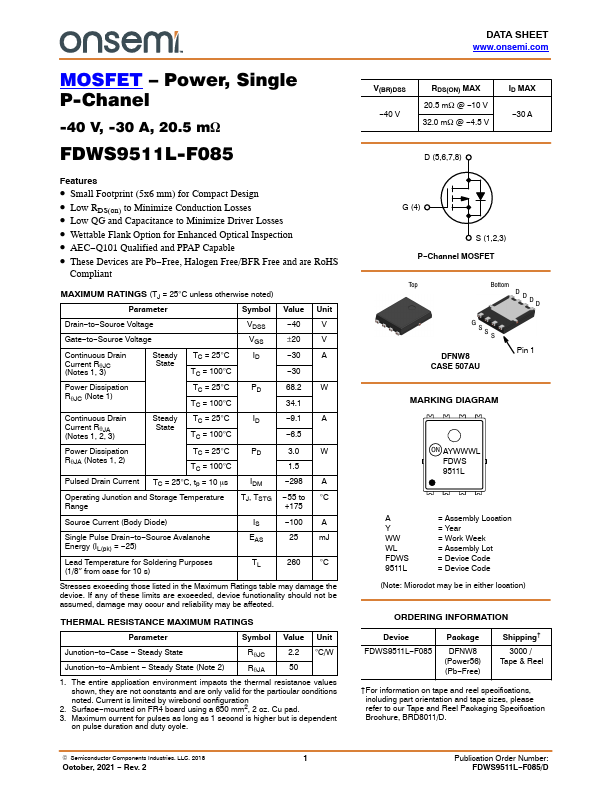 <?=FDWS9511L-F085?> डेटा पत्रक पीडीएफ