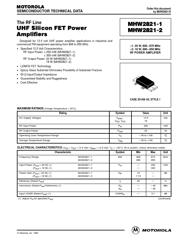 MHW2821-1 Motorola