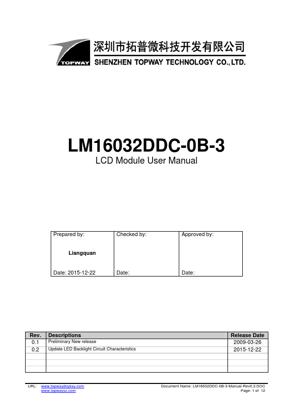 <?=LM16032DDC-0B-3?> डेटा पत्रक पीडीएफ