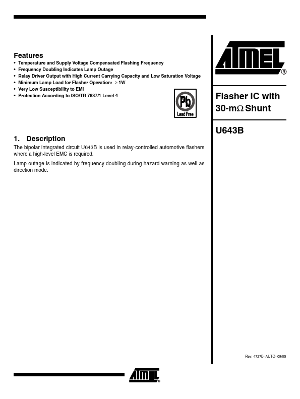 U643B ATMEL Corporation