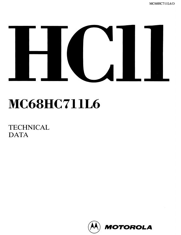 <?=MC68HC811L6?> डेटा पत्रक पीडीएफ