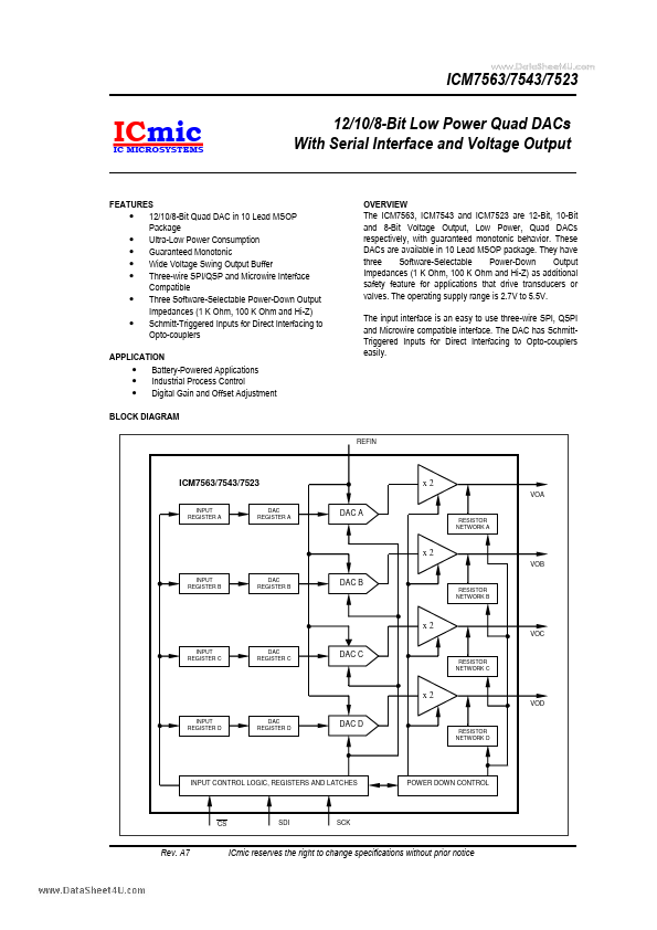 <?=ICM7523?> डेटा पत्रक पीडीएफ