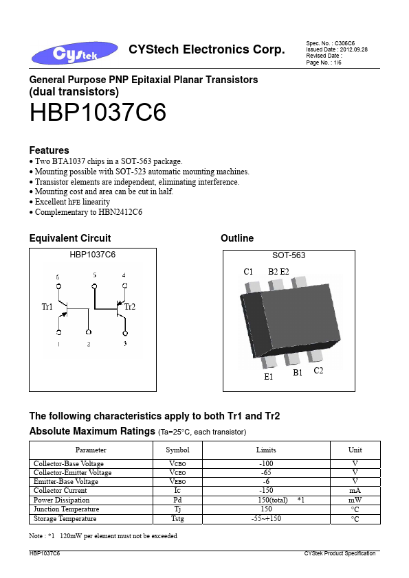 HBP1037C6