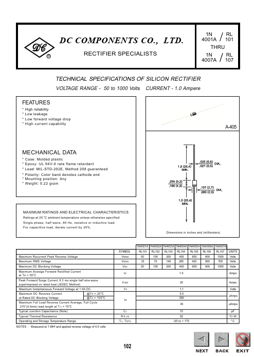 RL107 Dc Components