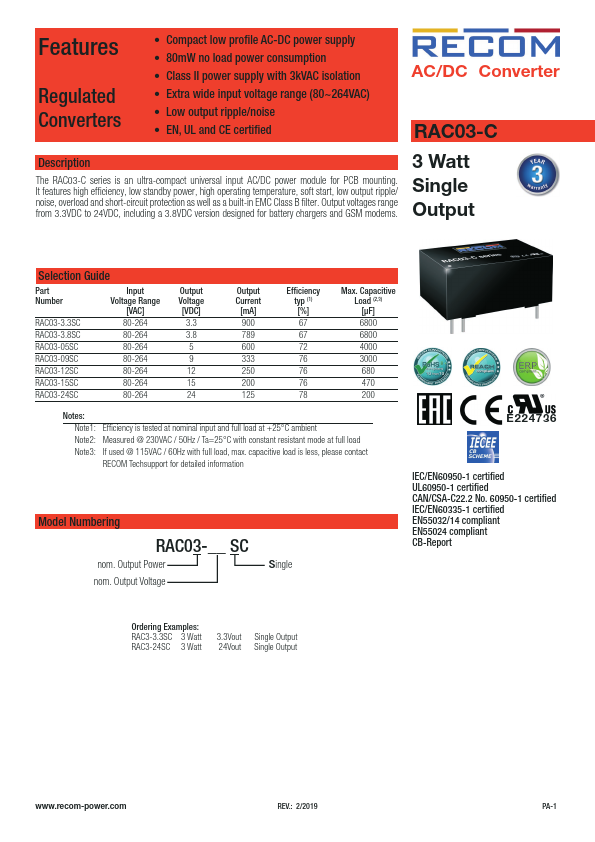 RAC03-3.3SC