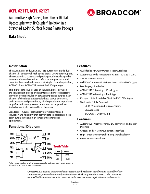 ACFL-6212T Broadcom