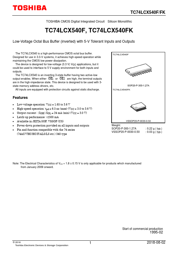 TC74LCX540F