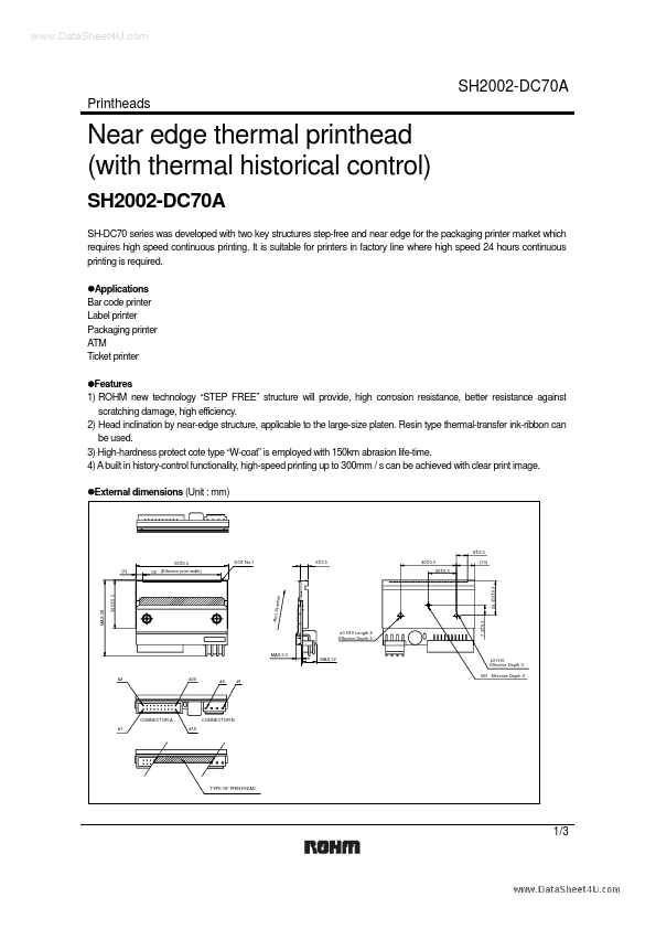 <?=SH2002-DC70A?> डेटा पत्रक पीडीएफ