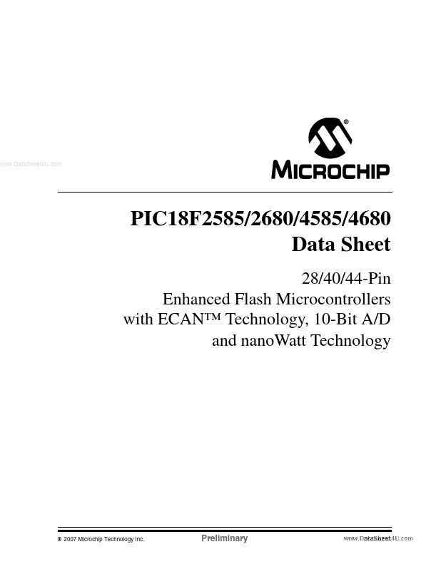 PIC18F4680 Microchip Technology