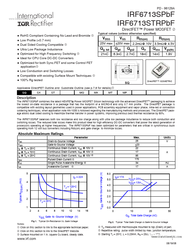 IRF6713STRPBF