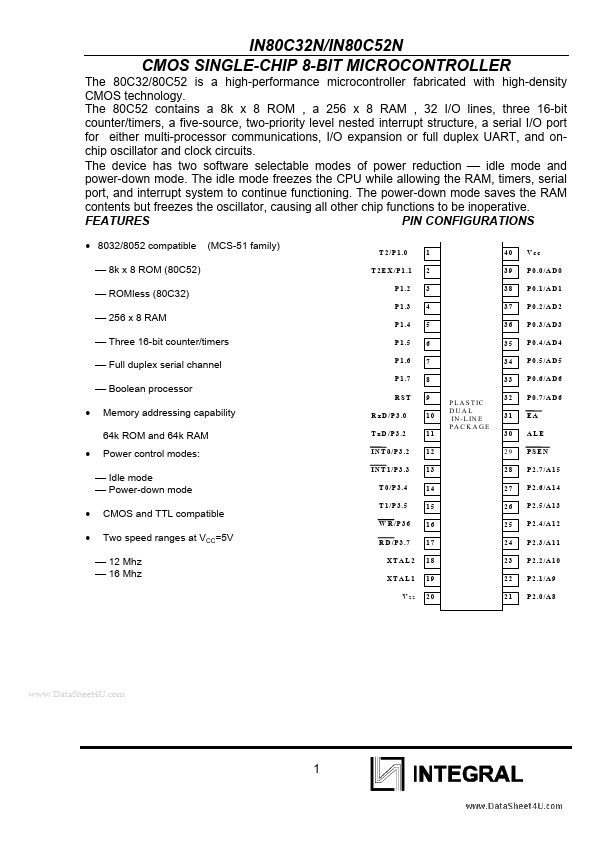 <?=IN80C32N?> डेटा पत्रक पीडीएफ