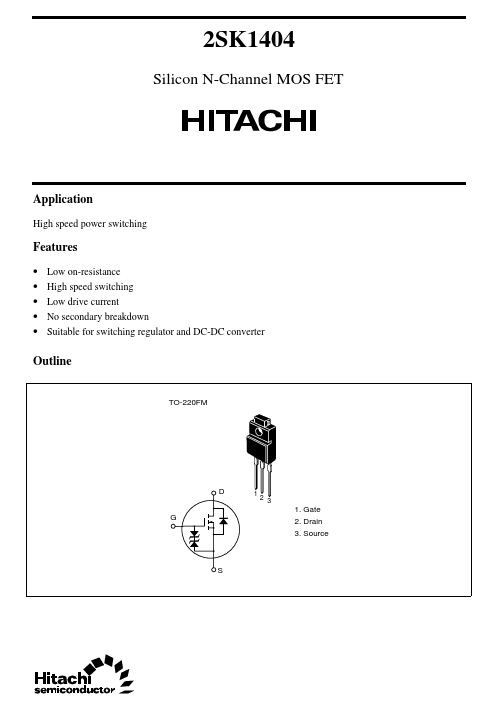 K1404 Hitachi Semiconductor