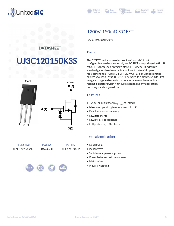 UJ3C120150K3S