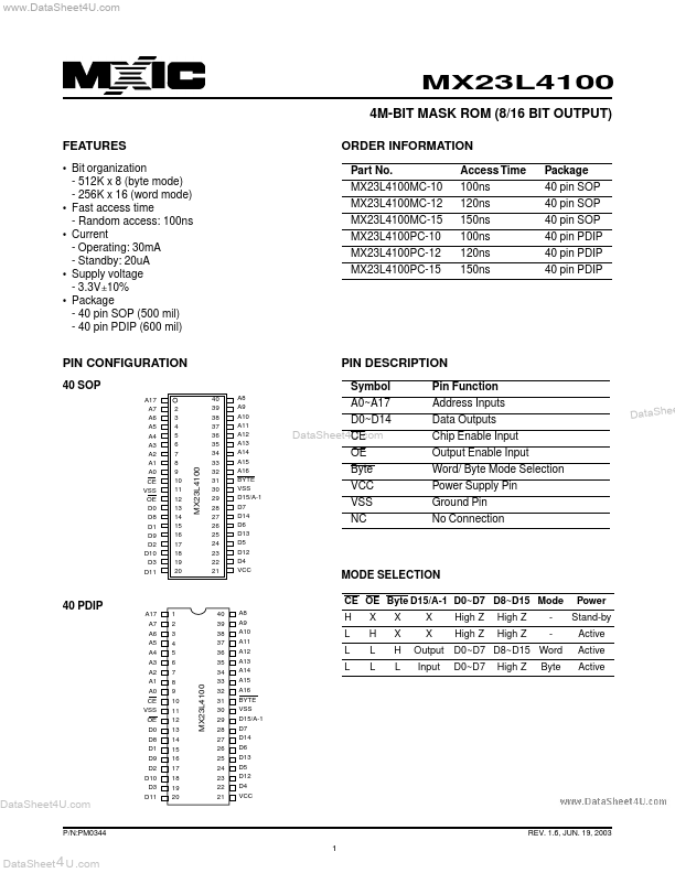 MX23L4100