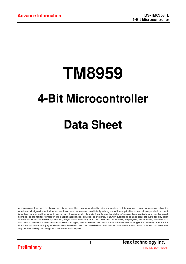 TM8959 tenx technology