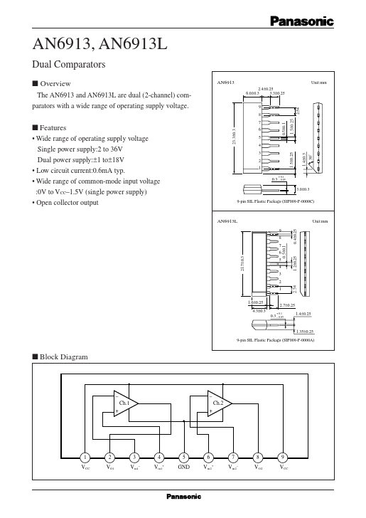 AN6913L Panasonic Semiconductor