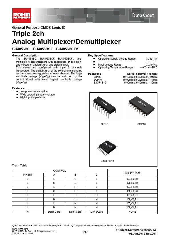 BU4053BCF Rohm