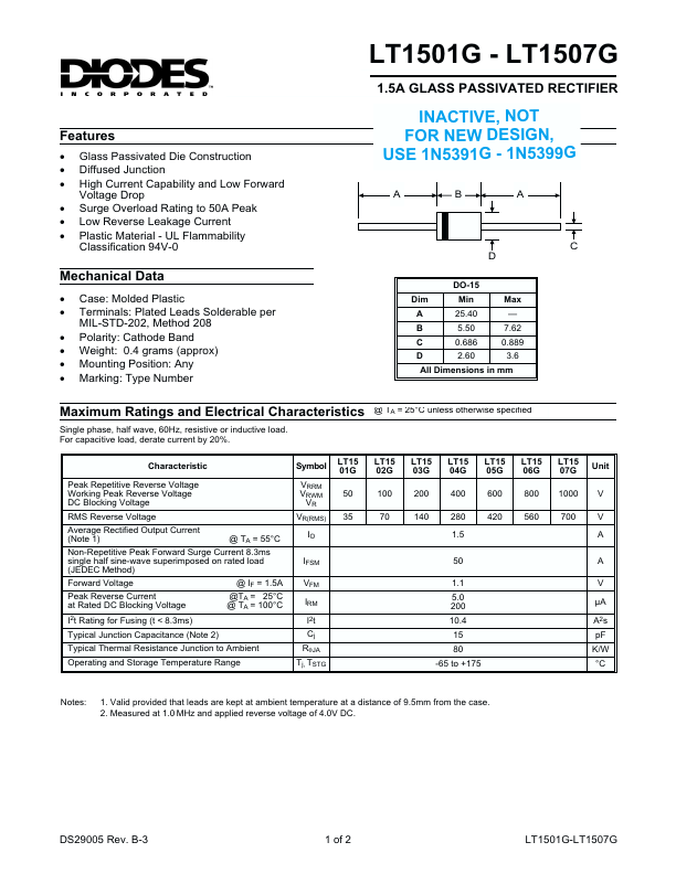 LT1505G Diodes Incorporated