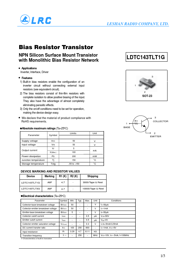 LDTC143TLT3G