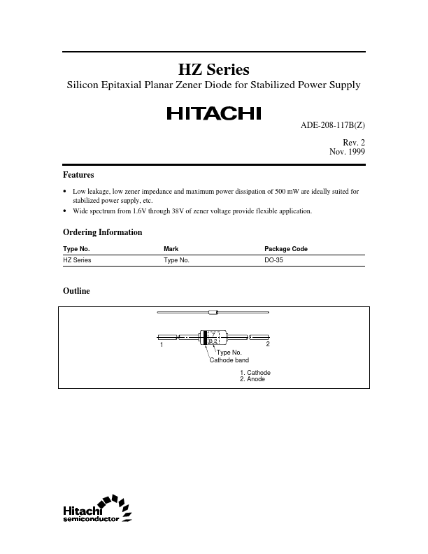 HZ16 Hitachi Semiconductor