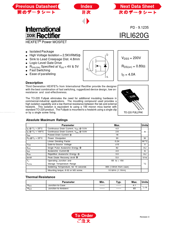 IRLI620G