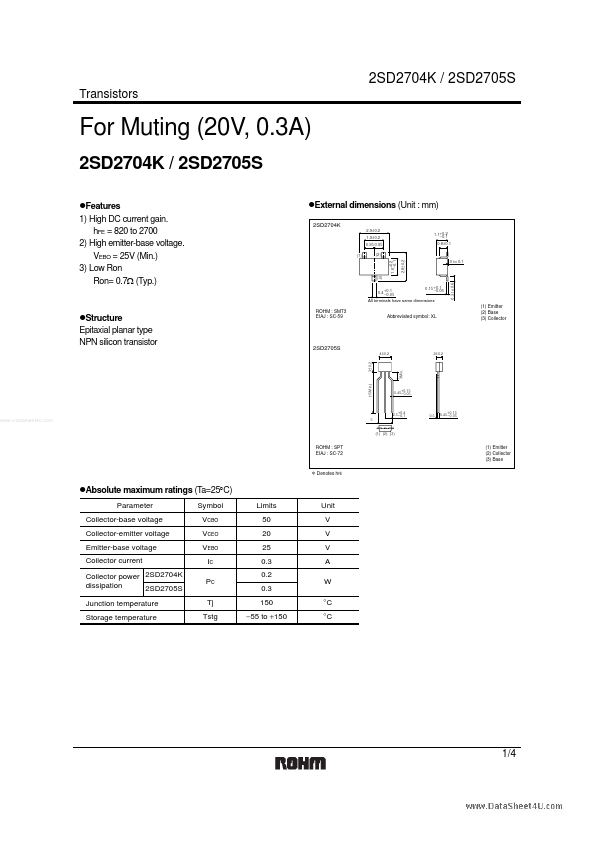 2SD2705S Rohm