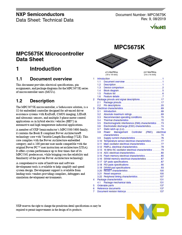 MPC5675K NXP