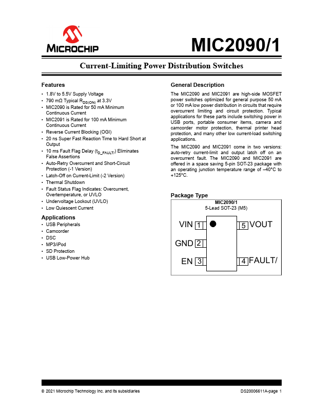 MIC2091 Microchip