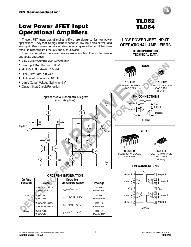 TL064 ON Semiconductor
