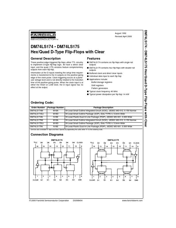 74LS174 Fairchild Semiconductor