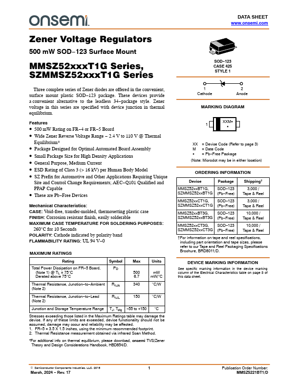 <?=MMSZ5248BT1G?> डेटा पत्रक पीडीएफ